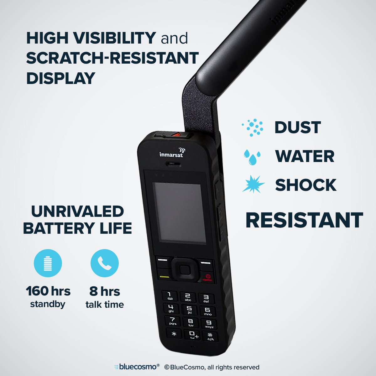 طقم هاتف الأقمار الصناعية IsatPhone 2.1